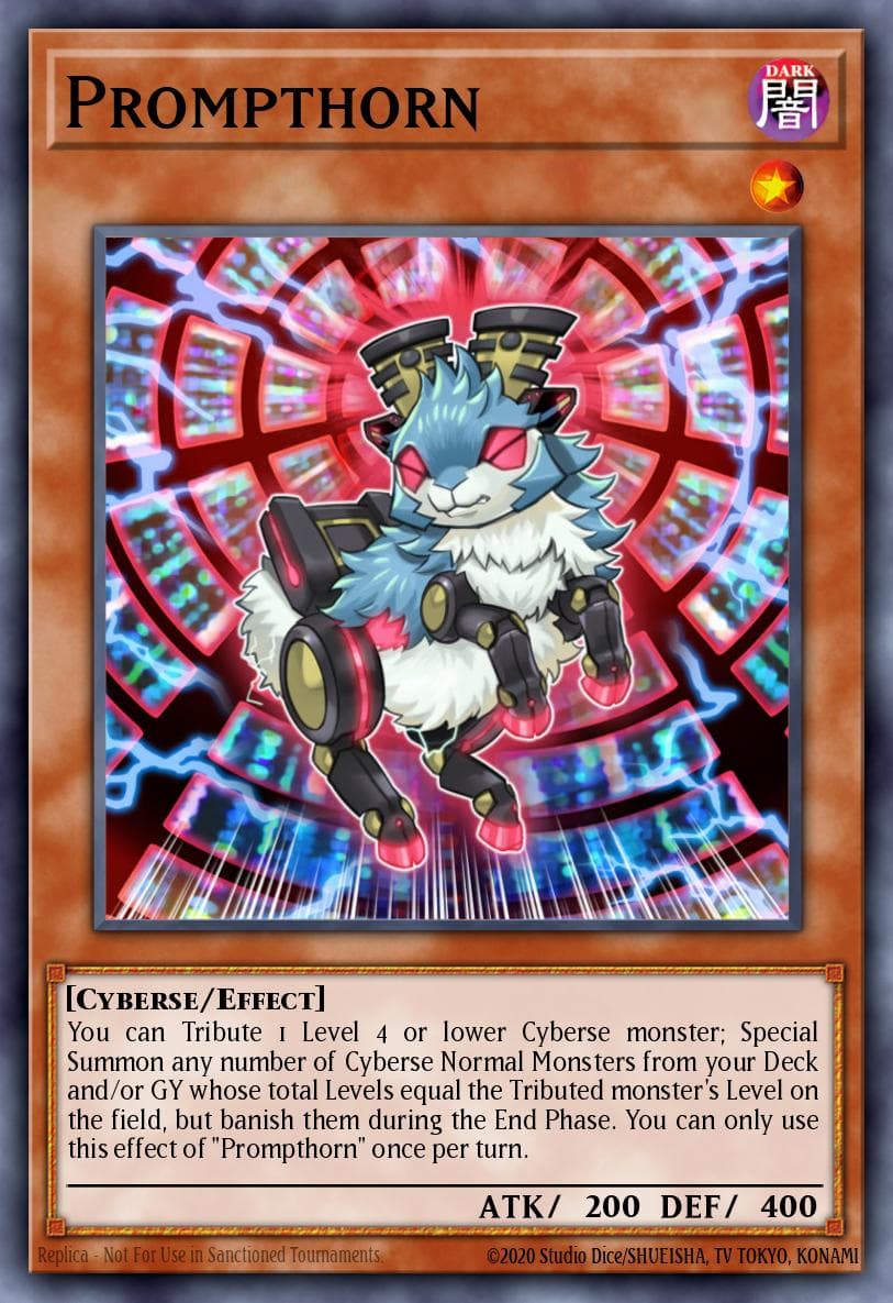 Prompthorn Flames of Destruction Special Edition card
