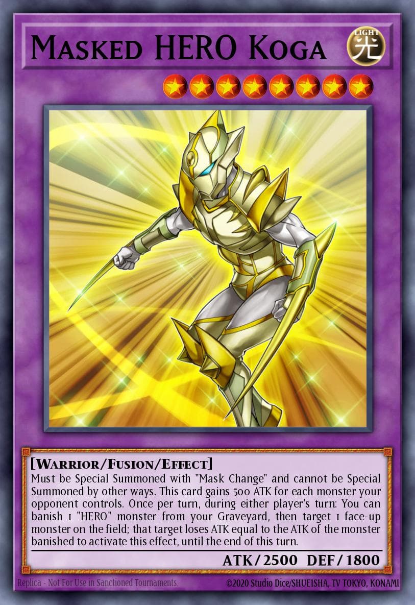 Masked HERO Koga HERO Strike Structure Deck card