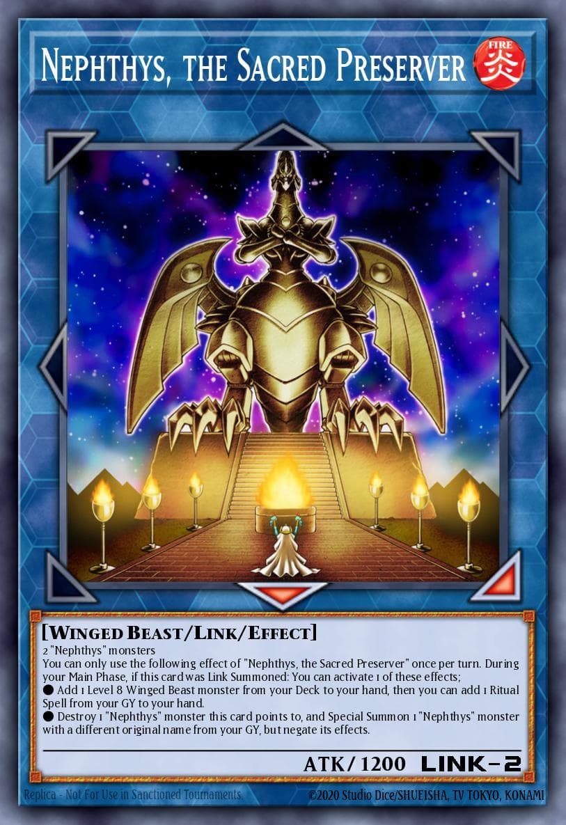 Nephthys, the Sacred Preserver Hidden Summoners card