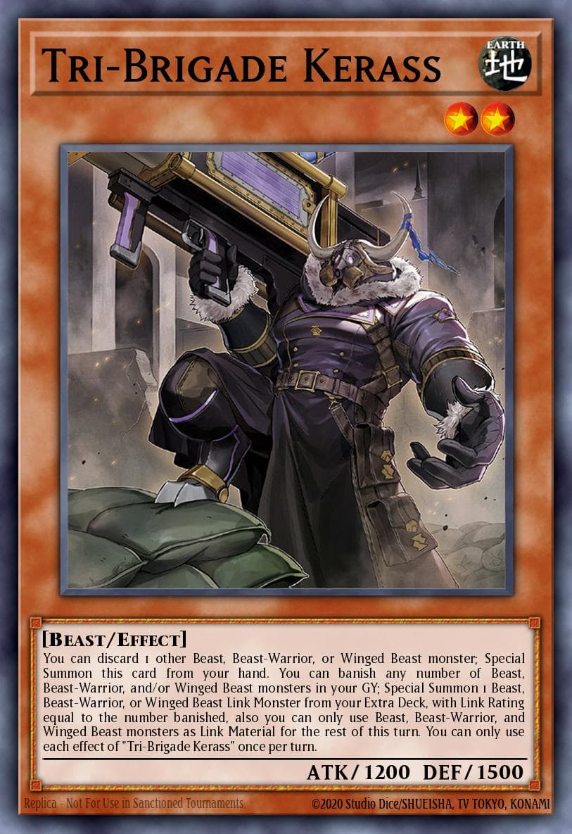 Tri-Brigade Kerass Phantom Rage Premiere! promotional card card