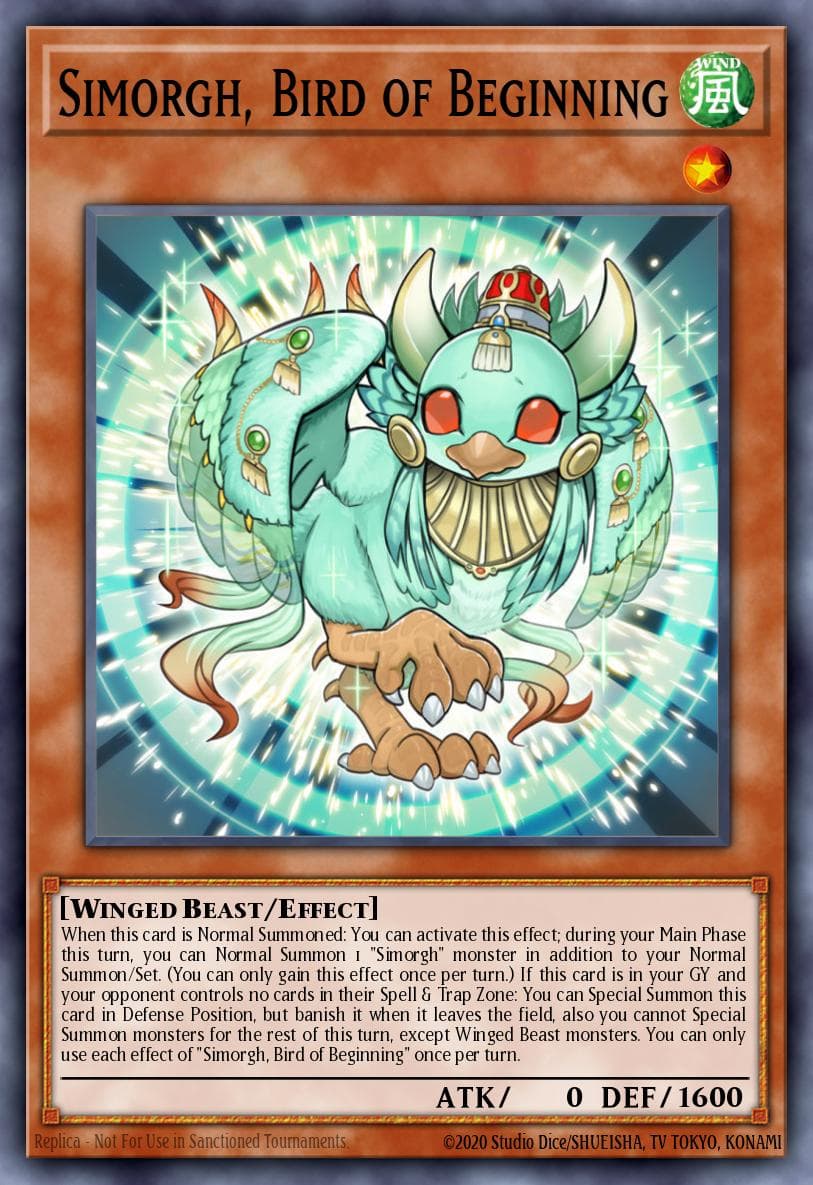 Simorgh, Bird of Beginning Rising Rampage Special Edition card
