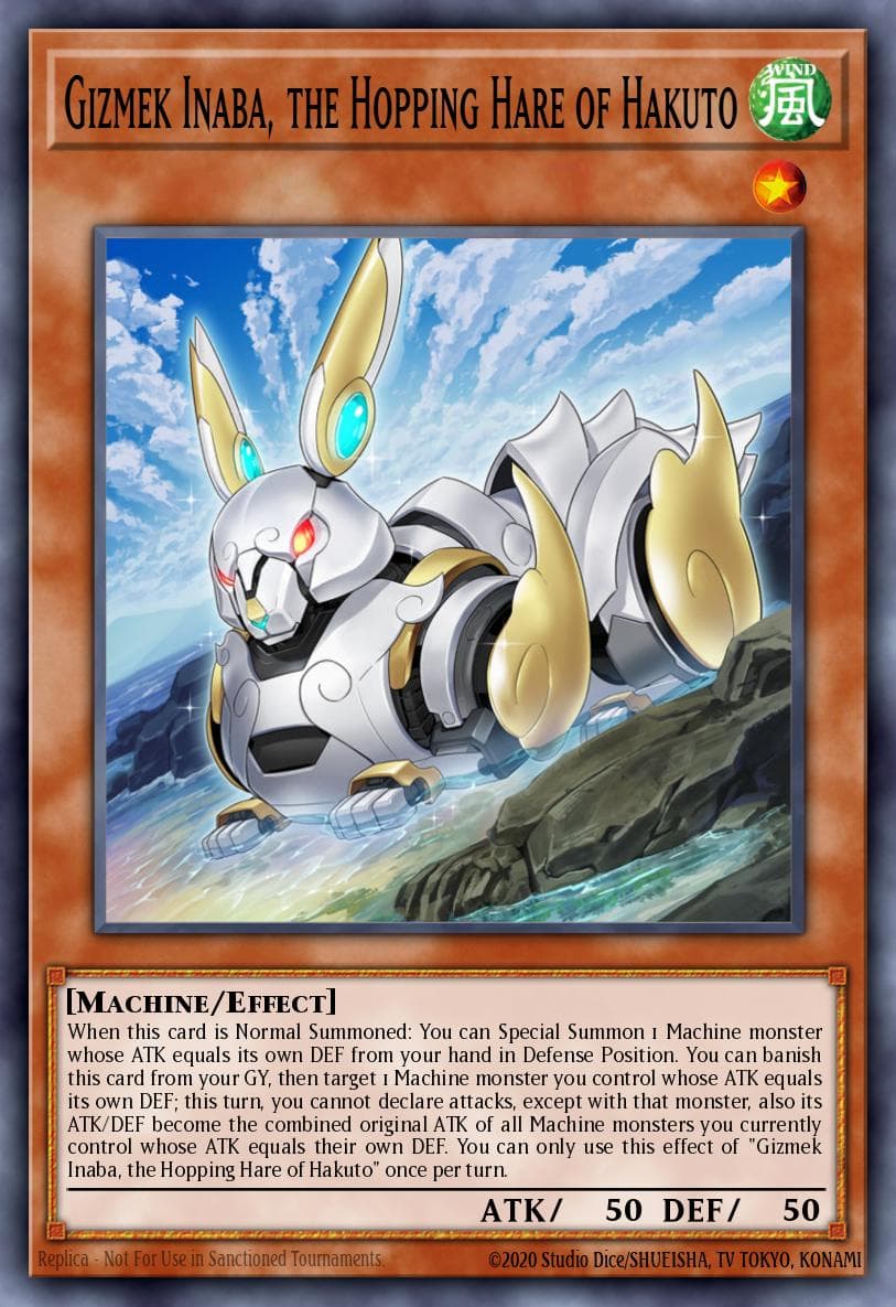 Gizmek Inaba, the Hopping Hare of Hakuto 2022 Tin of the Pharaoh's Gods card