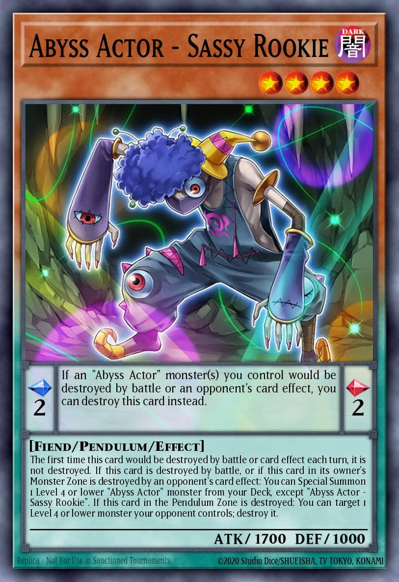Abyss Actor - Sassy Rookie Destiny Soldiers card
