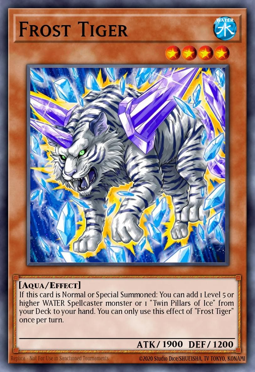 Frost Tiger 遊戲王 card