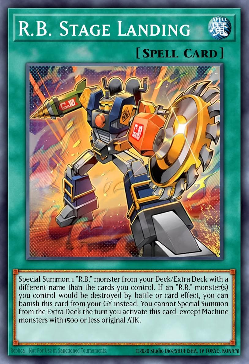 R.B. Stage Landing 遊戲王 card