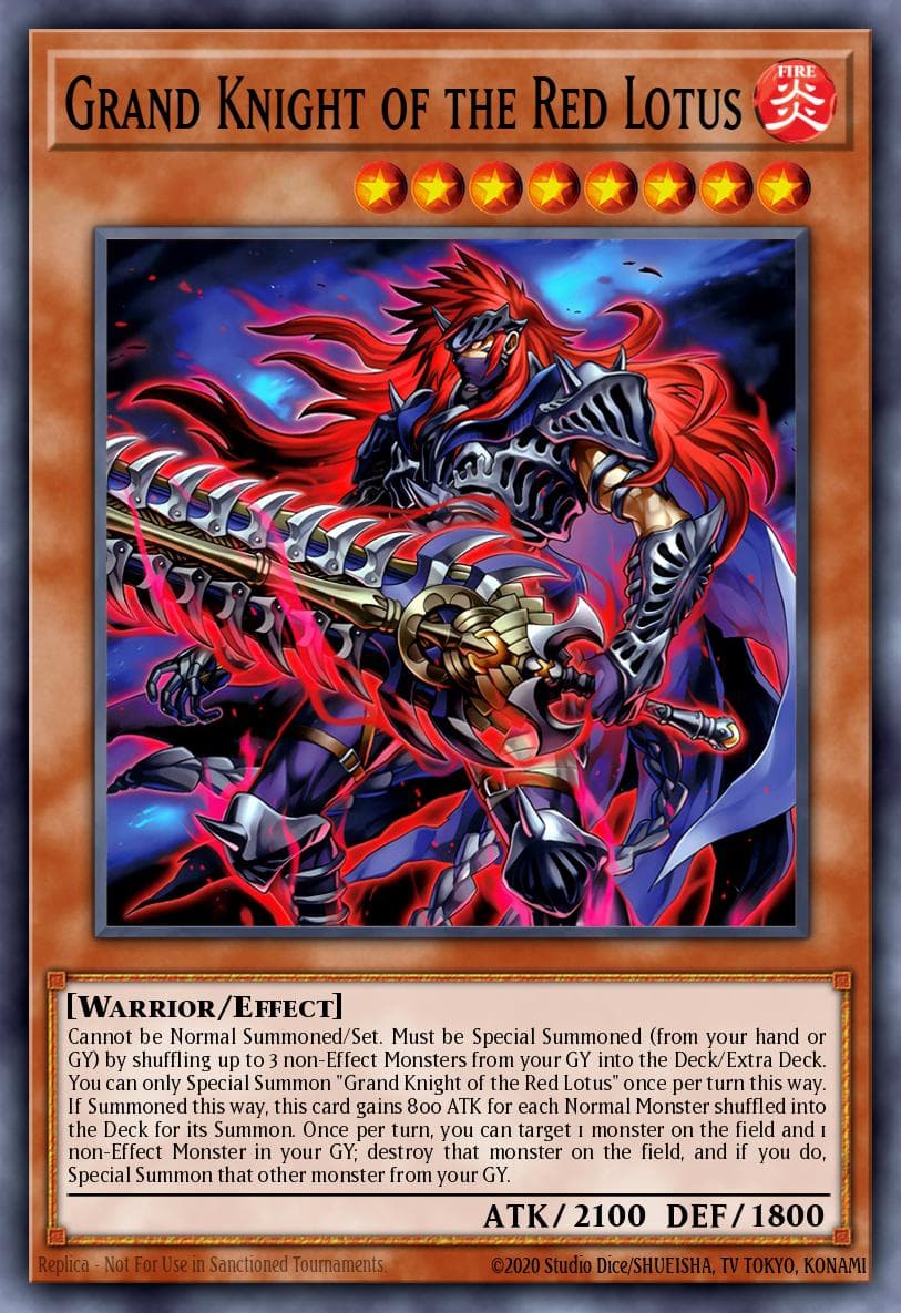 Grand Knight of the Red Lotus Supreme Darkness card