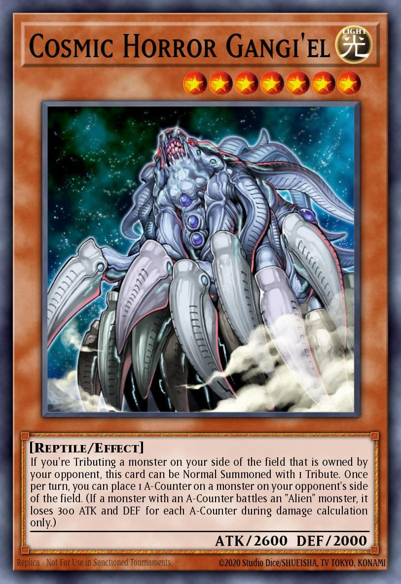 Cosmic Horror Gangi'el Power of the Duelist card
