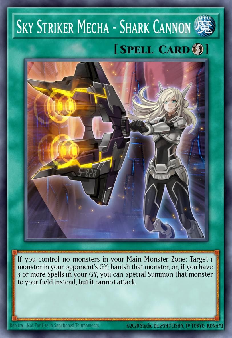 Sky Striker Mecha - Shark Cannon Dark Saviors card