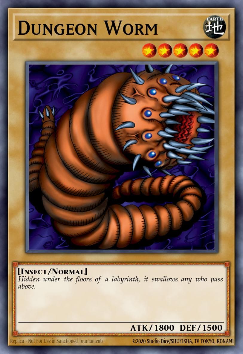 Dungeon Worm McDonald's Promotional Cards 2 card
