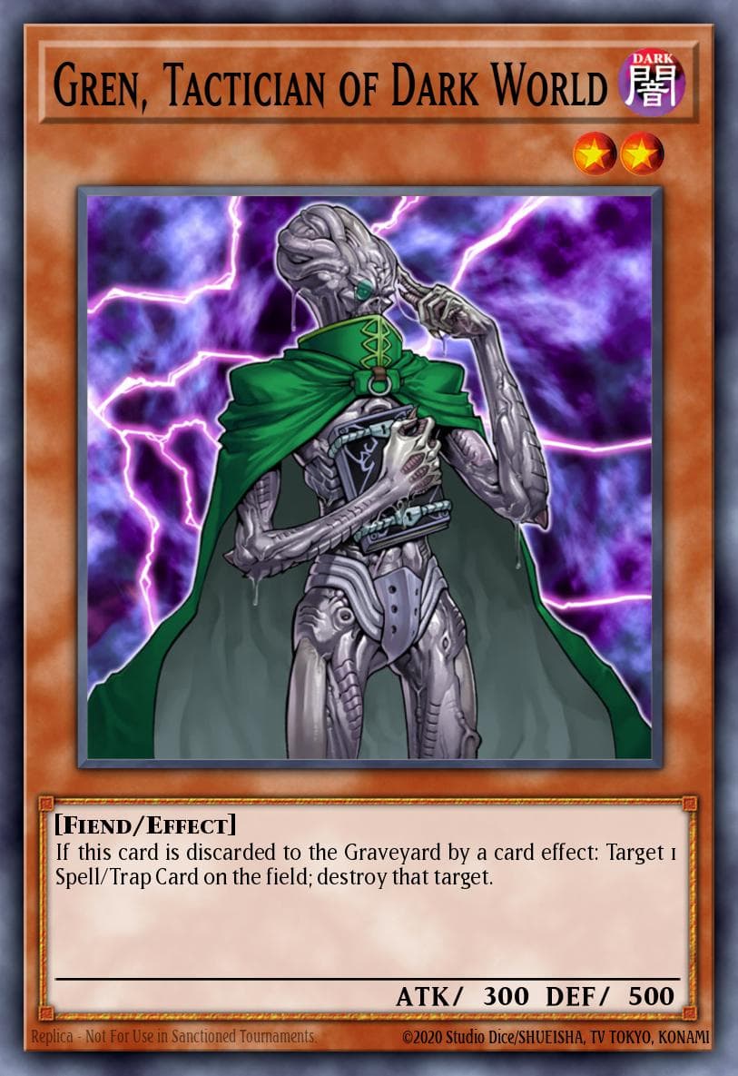 Gren, Tactician of Dark World Gates of the Underworld Structure Deck card
