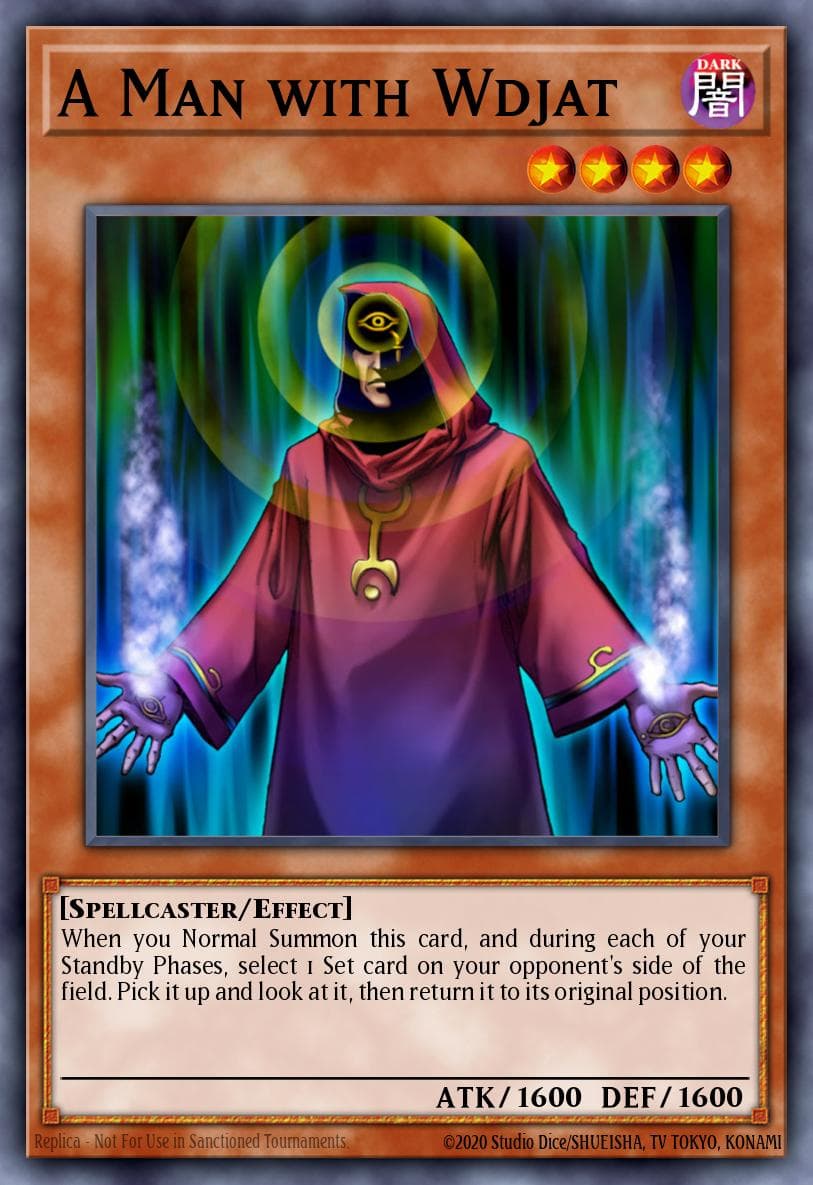 A Man with Wdjat Pharaonic Guardian card