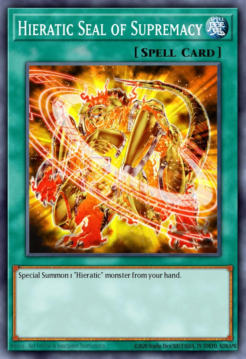Hieratic Seal of Supremacy Ghosts From the Past card
