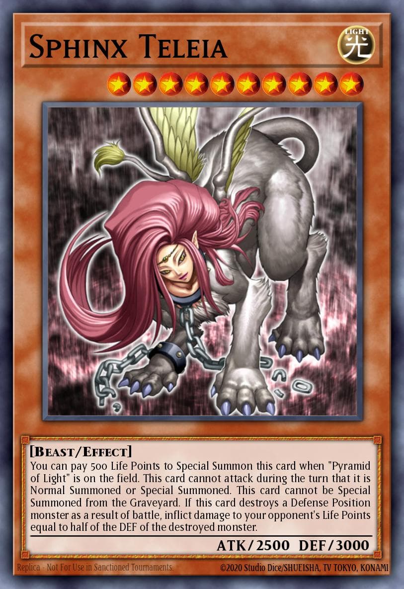 Sphinx Teleia Kids WB Duel of Destiny promotional card card