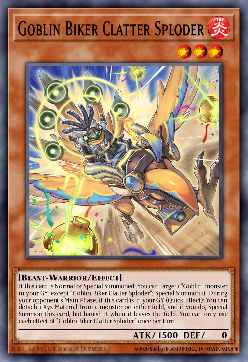 Goblin Biker Clatter Sploder 2025 Mega-Pack Tin card