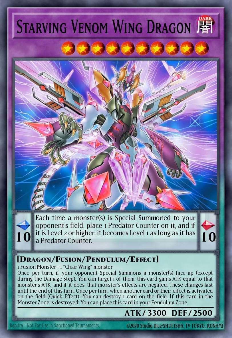 Starving Venom Wing Dragon Blazing Dominion card