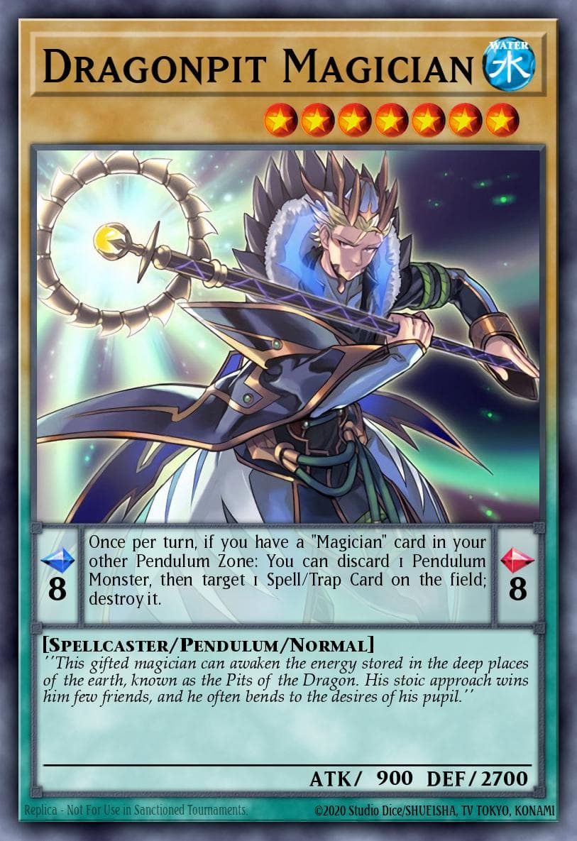 Dragonpit Magician Master of Pendulum Structure Deck card