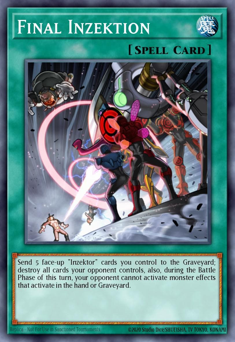 Final Inzektion 遊戲王 card