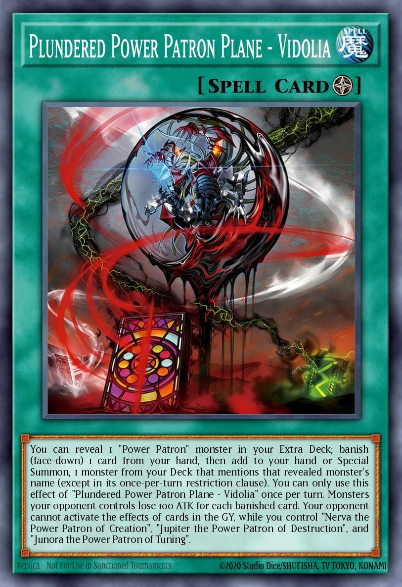 Plundered Power Patron Plane - Vidolia Blazing Dominion card
