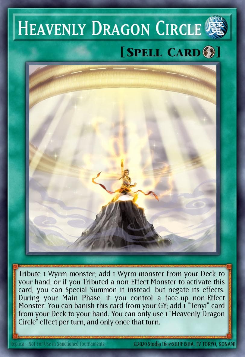 Heavenly Dragon Circle Rise of the Duelist Premiere! promotional card card