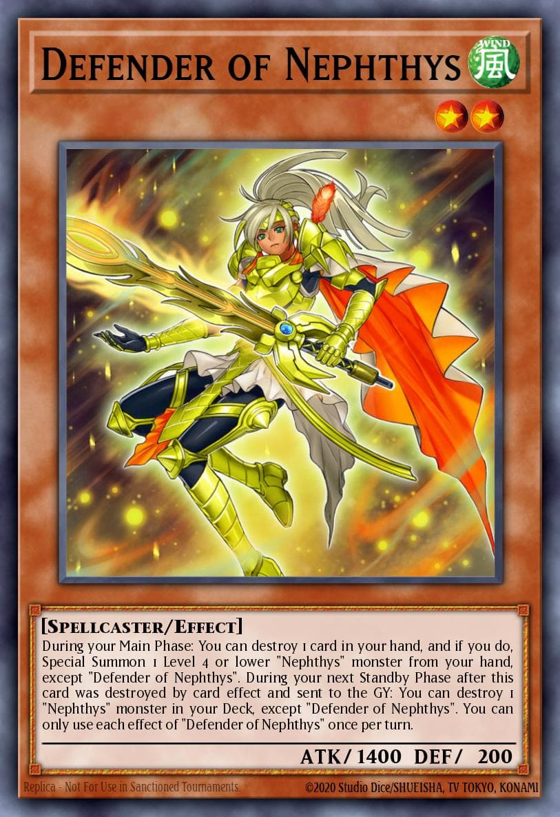 Defender of Nephthys Hidden Summoners card