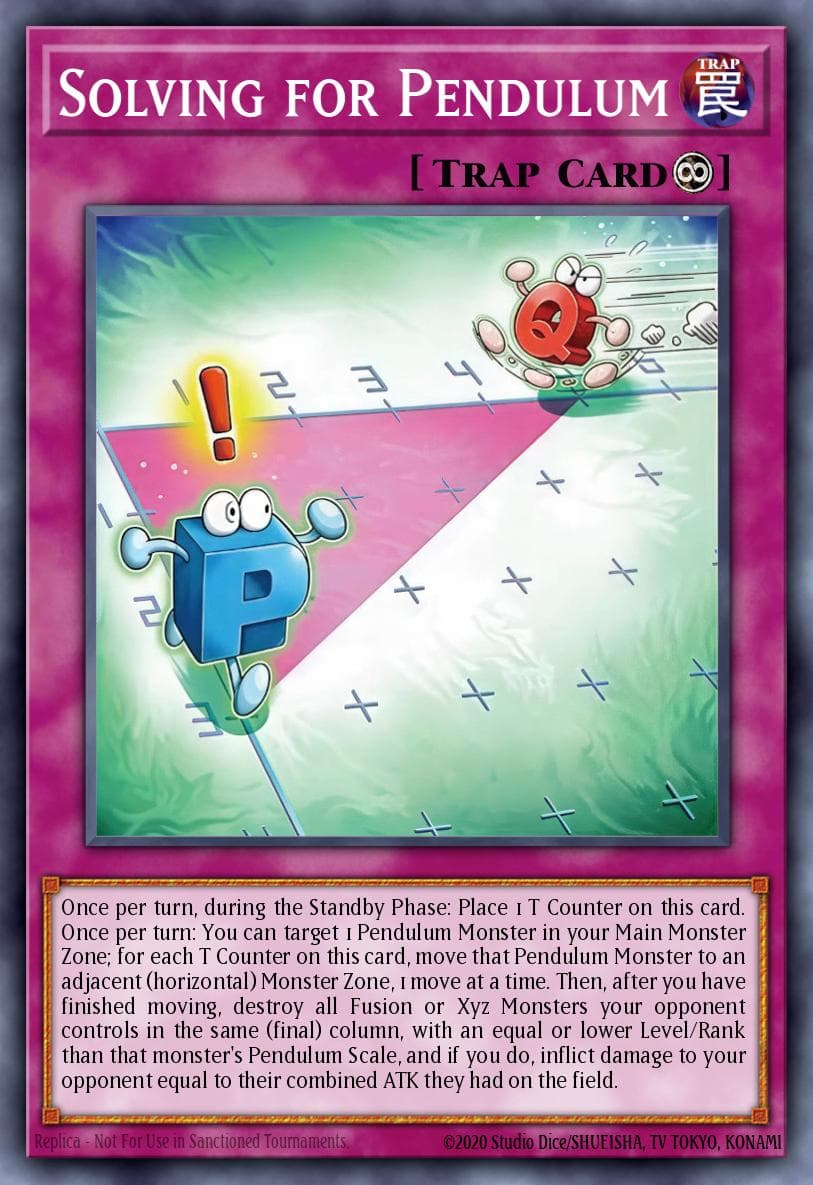 Solving for Pendulum Blazing Dominion card