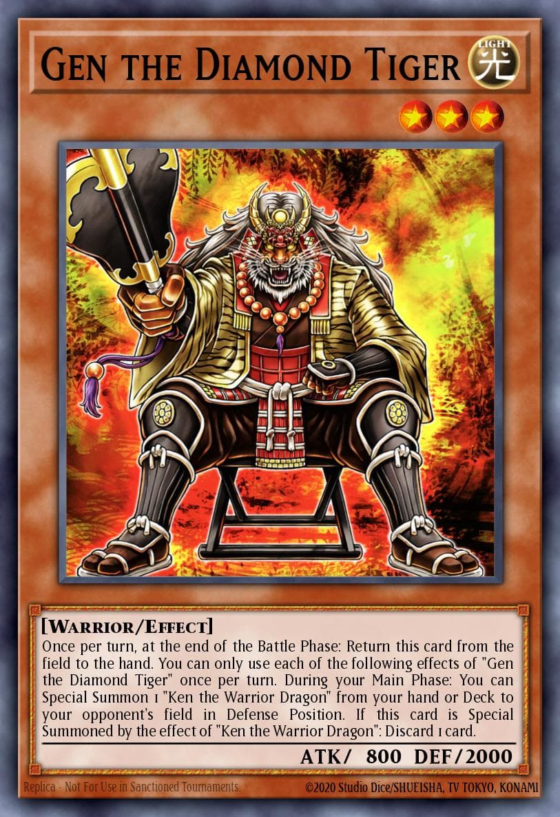 Gen the Diamond Tiger 25th Anniversary Tin: Dueling Mirrors card