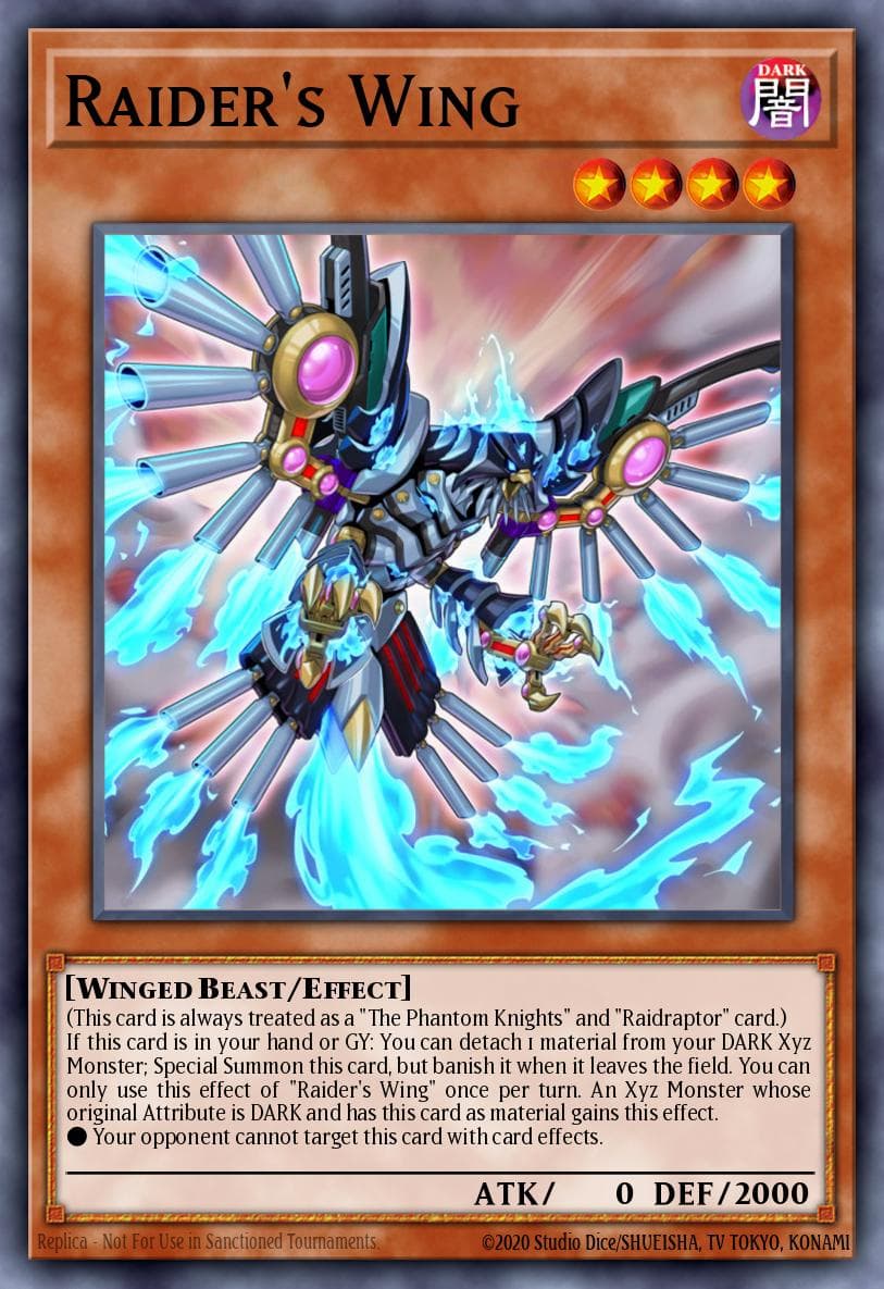 Raider's Wing Phantom Rage Premiere! promotional card card