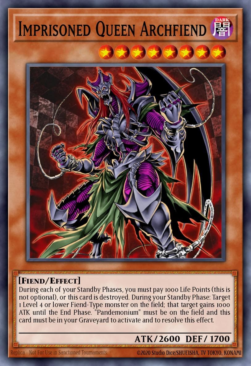 Imprisoned Queen Archfiend 游戏王 card