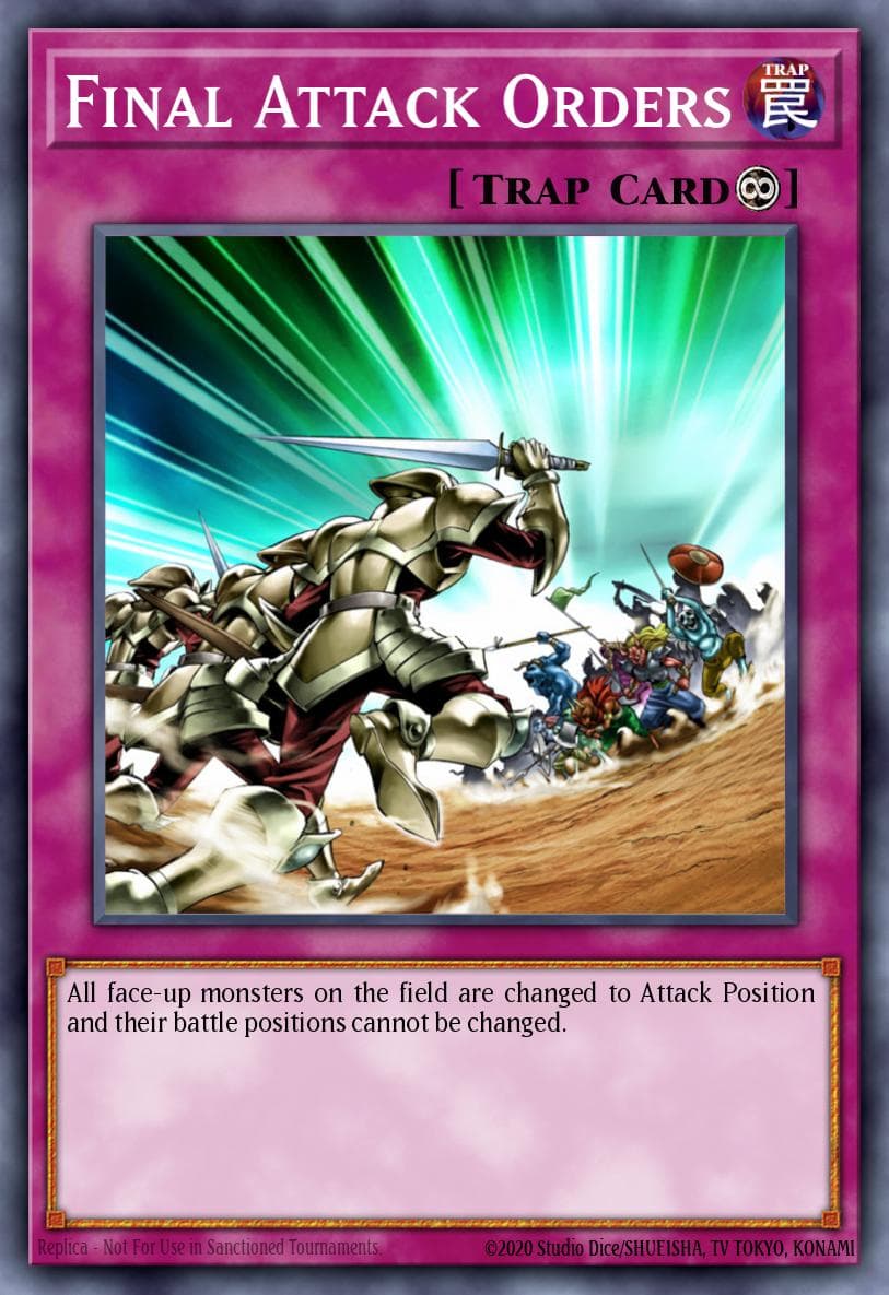 Final Attack Orders Speed Duel: Battle City Box card