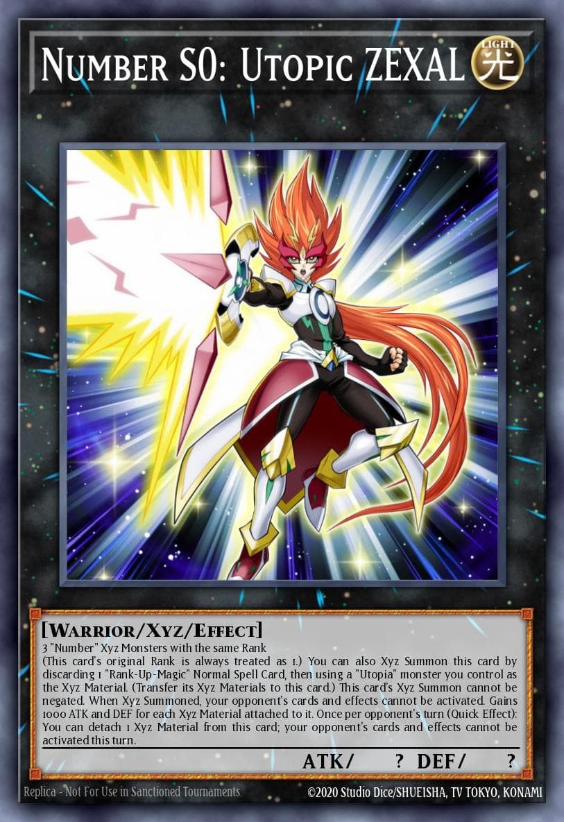 Number S0: Utopic ZEXAL Maximum Crisis: Special Edition card