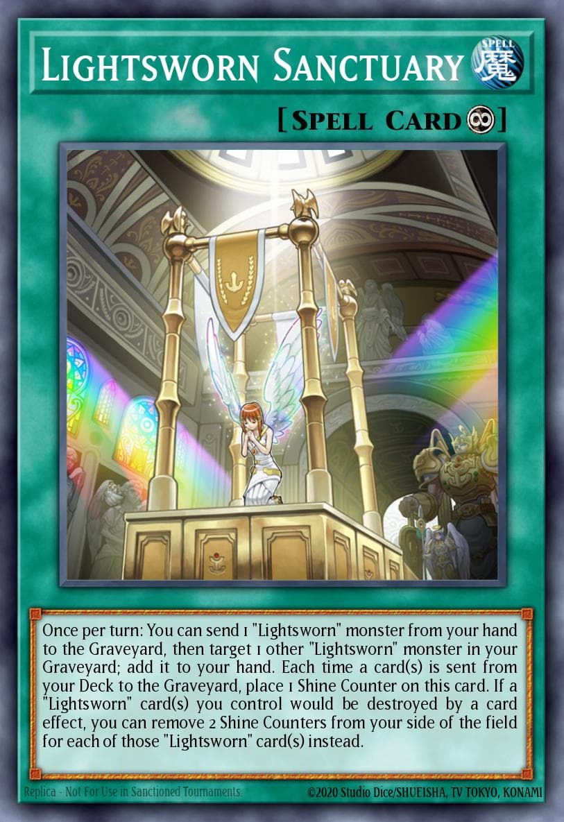 Lightsworn Sanctuary Realm of Light Structure Deck card