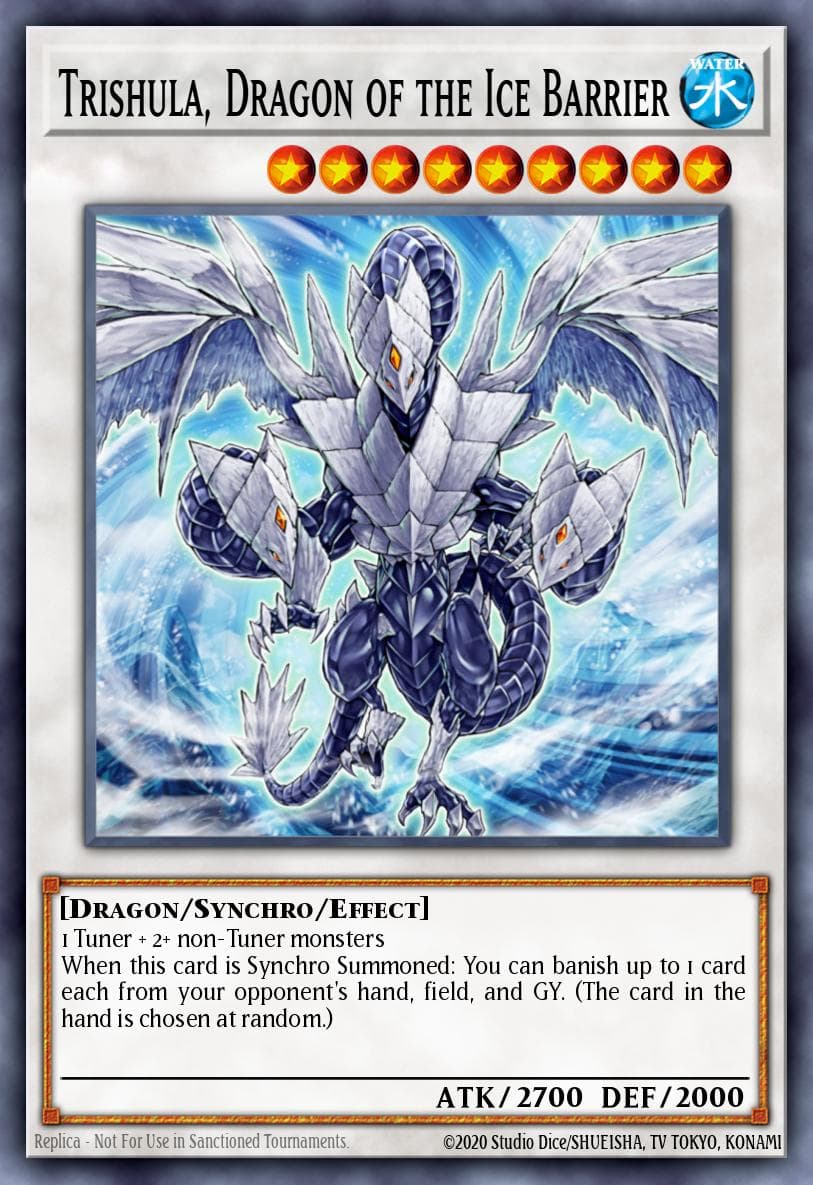 Trishula, Dragon of the Ice Barrier Duel Devastator card