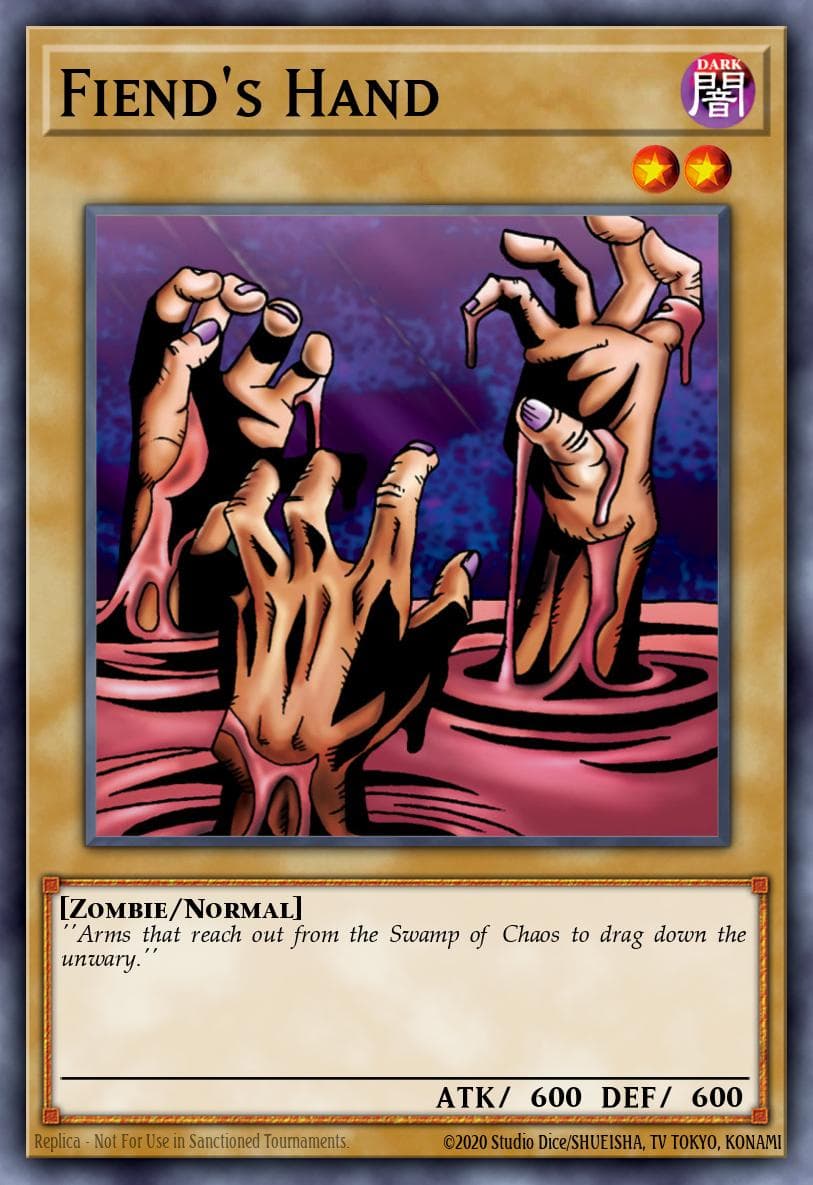 Fiend's Hand 遊戲王 card