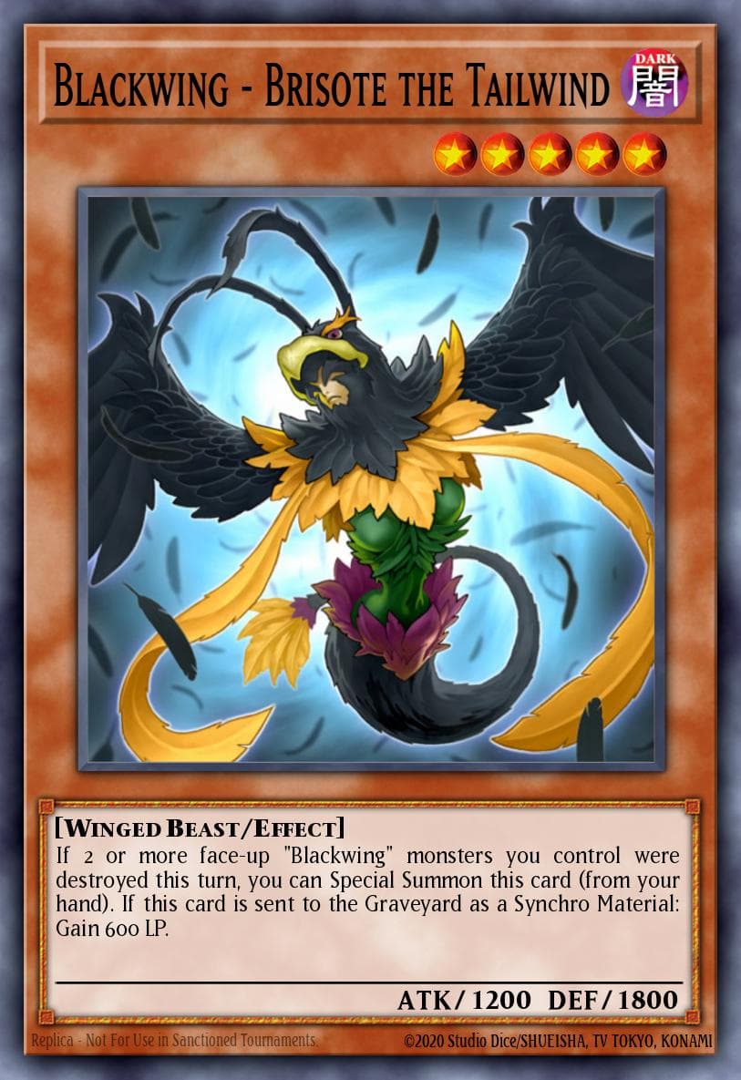 Blackwing - Brisote the Tailwind Storm of Ragnarok: Special Edition card