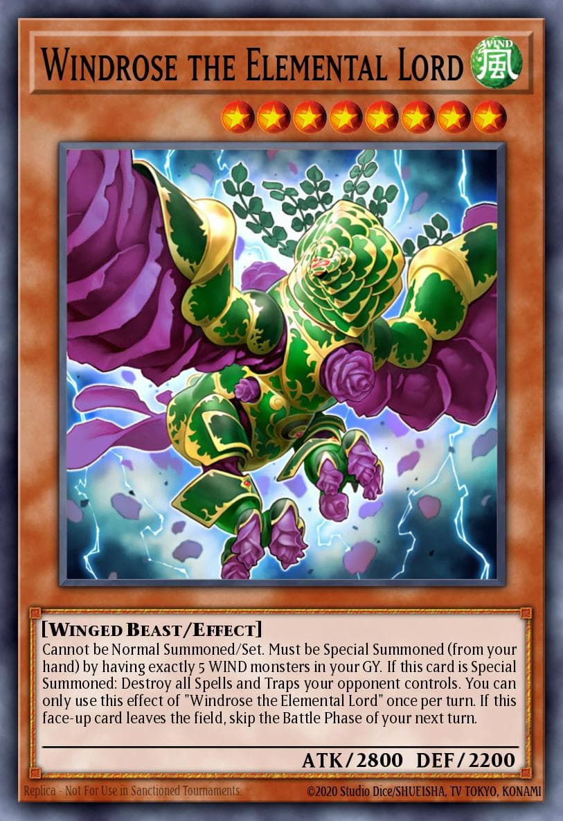 Windrose the Elemental Lord Battles of Legend: Relentless Revenge card
