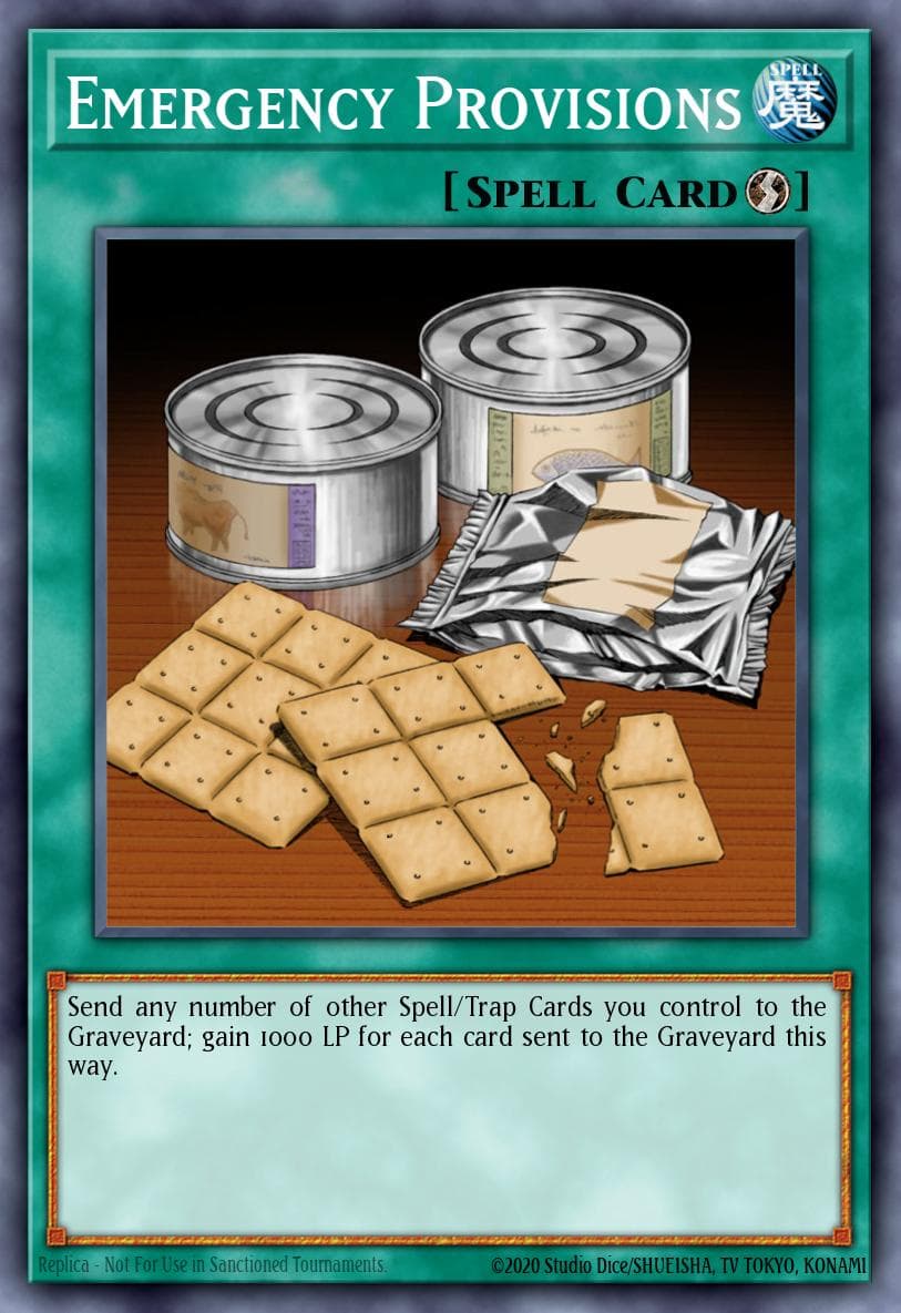 Emergency Provisions DB card