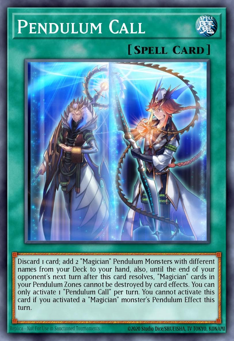 Pendulum Call Master of Pendulum Structure Deck card