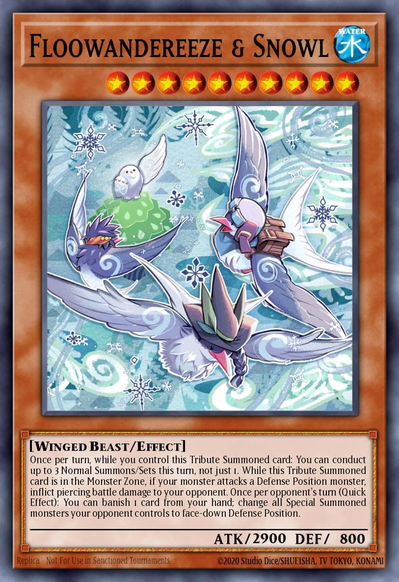 Floowandereeze & Snowl Burst of Destiny card
