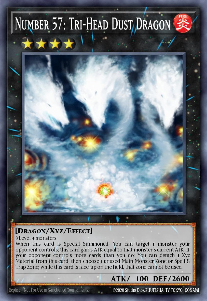 Number 57: Tri-Head Dust Dragon Number Hunters card