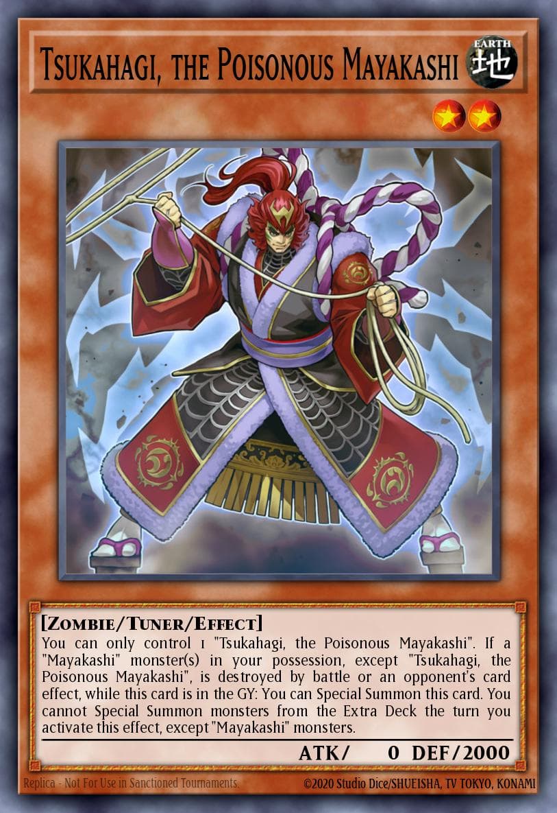 Tsukahagi, the Poisonous Mayakashi Hidden Summoners card