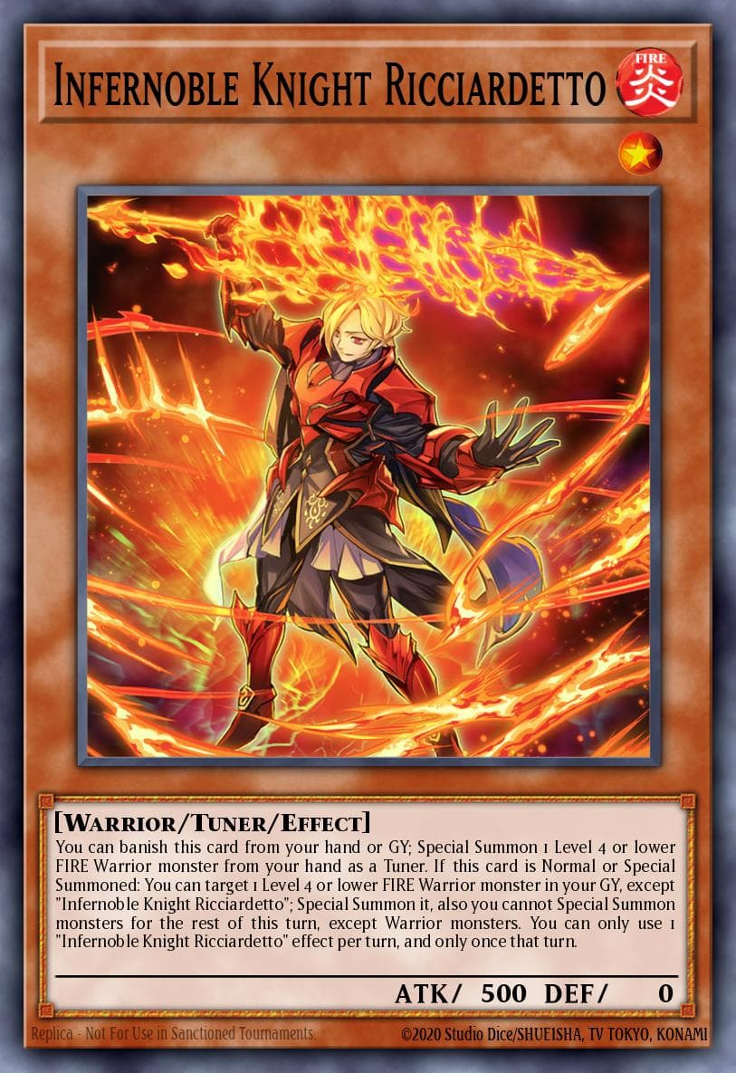 Infernoble Knight Ricciardetto Duelist Nexus card