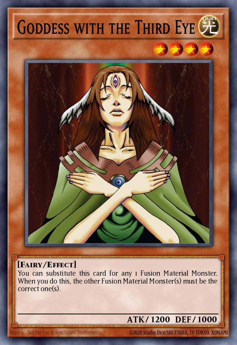 Goddess with the Third Eye Dark Beginning 2 card