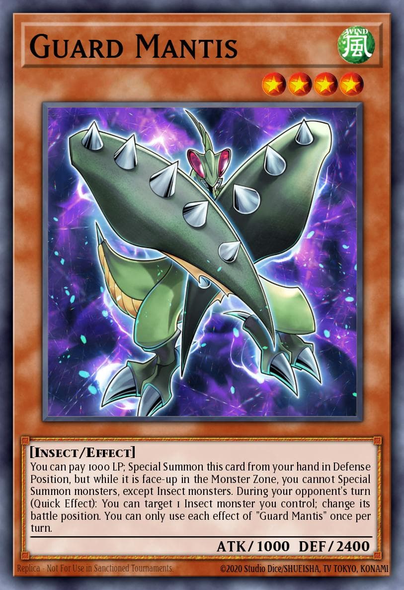 Guard Mantis Battles of Legend: Monstrous Revenge card