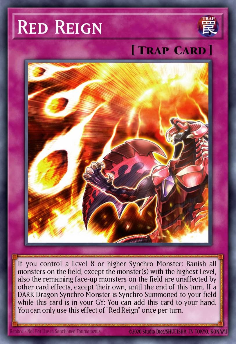 Red Reign Eternity Code Premiere! promotional card card