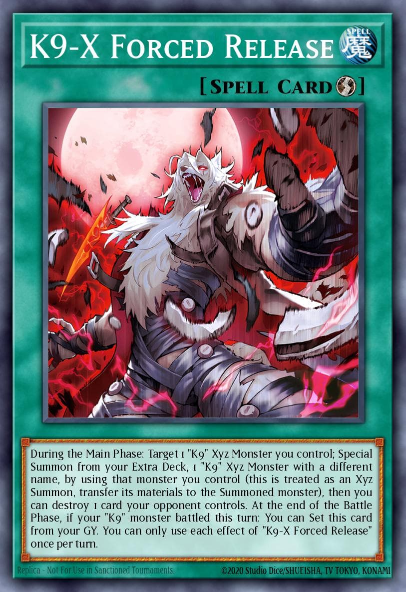 K9-X Forced Release Justice Hunters card
