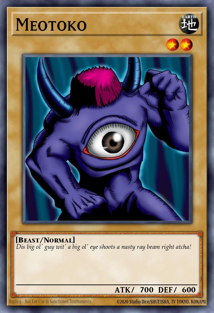 Meotoko 游戏王 card