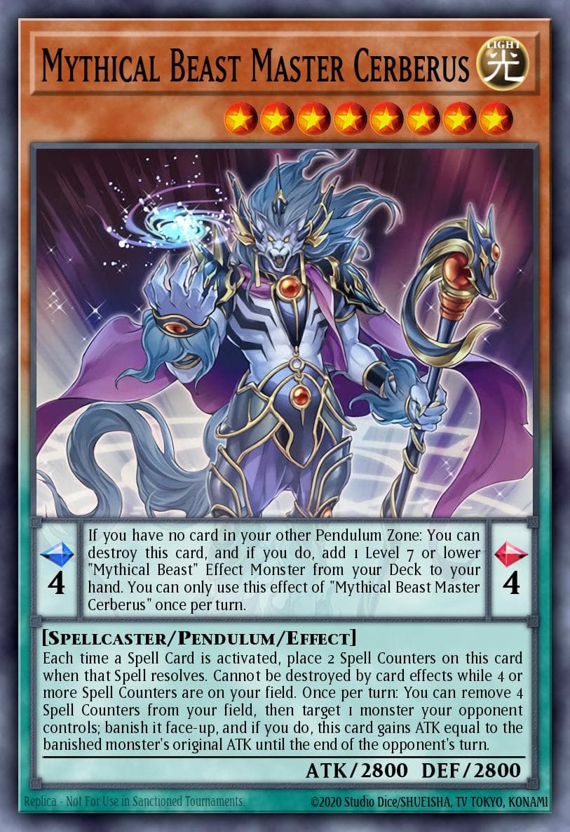 Mythical Beast Master Cerberus 2018 Mega-Tin Mega Pack card