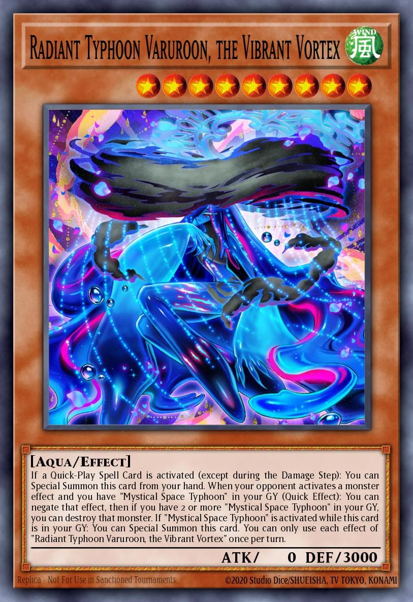 Radiant Typhoon Varuroon, the Vibrant Vortex Doom of Dimensions card