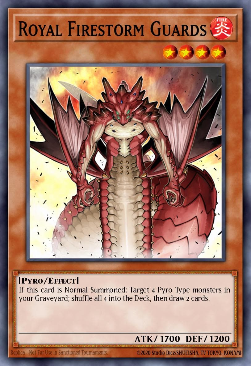 Royal Firestorm Guards Gold Series 2009 card