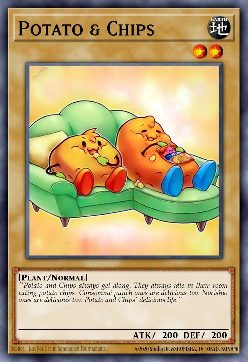 Potato & Chips 游戏王 card
